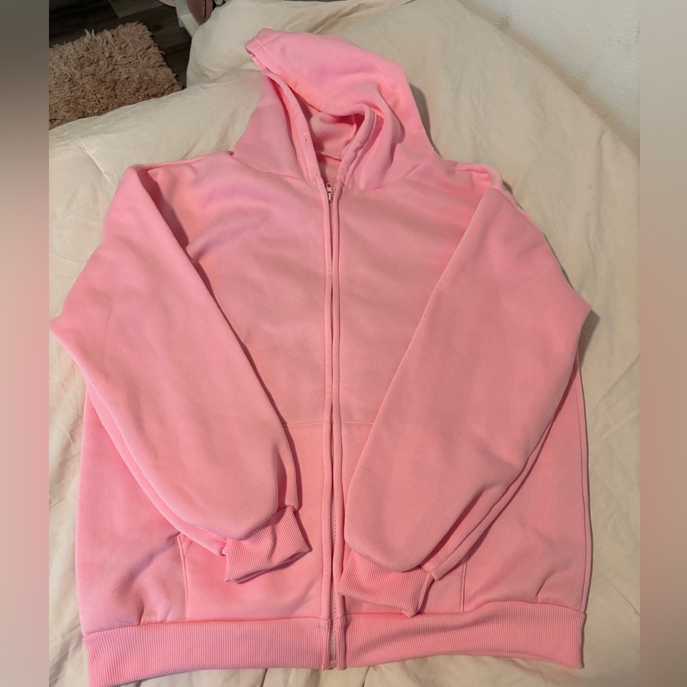 Light pink zip up jacket